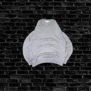 Antonio Melani 100% Cashmere Gray Sweater Quiet Luxury Soft Knit Size XL